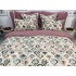 Lenjerie pat dublu,  FINET, 6 piese, Jojo Home, Alb-Multicolor, model elegant [3]