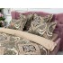 Lenjerie pat dublu,  FINET, 6 piese, Jojo Home, Maro-Multicolor, model elegant [6]