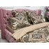 Lenjerie pat dublu,  FINET, 6 piese, Jojo Home, Maro-Multicolor, model elegant [5]