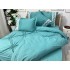 Lenjerie pat dublu,  Soft Touch, 6 piese, cu PLIURI BRODATE, Jojo Home, Aqua Blue [7]