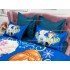 Lenjerie pat dublu,  FINET, 6 piese, IDENTICA CU POZA, Albastru, Anna si Elsa [6]