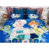 Lenjerie pat dublu,  FINET, 6 piese, IDENTICA CU POZA, Albastru, Anna si Elsa [3]