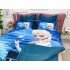 Lenjerie pat dublu,  FINET, 6 piese, IDENTICA CU POZA, Albastru, Elsa [7]