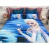 Lenjerie pat dublu,  FINET, 6 piese, IDENTICA CU POZA, Albastru, Elsa [3]