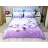 Lenjerie pat dublu,  FINET, 6 piese, IDENTICA CU POZA, Lila, magnolii [2]