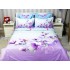 Lenjerie pat dublu,  FINET, 6 piese, IDENTICA CU POZA, Lila, magnolii [3]