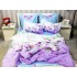 Lenjerie pat dublu,  FINET, 6 piese, IDENTICA CU POZA, Lila, magnolii [7]