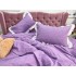 Lenjerie pat dublu,  FINET, cu Broderie si Volanase, 4 piese, cu Elastic, lila [9]