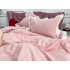 Lenjerie pat dublu,  FINET, cu Broderie si Volanase, 4 piese, cu Elastic, roz [7]