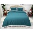 Lenjerie pat dublu,  FINET, cu Broderie si Volanase, 4 piese, cu Elastic, verde [2]