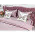Lenjerie HoReCa, pat dublu, Damasc Satinat Deluxe cu Elastic, 6 piese, IDENTICA CU POZA, Roz pudra [6]