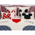Lenjerie pat dublu,  FINET, 6 piese, IDENTICA CU POZA, Crem-Multicolor, Minnie&Mickey, inimioare, buline [4]