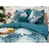 Lenjerie pat dublu, Ralex Pucioasa,  Finet, 6 piese, Albastru, stelute [9]