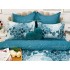 Lenjerie pat dublu, Ralex Pucioasa,  Finet, 6 piese, Albastru, stelute [4]