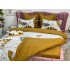 Lenjerie pat dublu, Ralex Pucioasa,  Finet, 6 piese, Bej-Maro, flori [7]