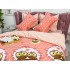 Lenjerie pat dublu, Ralex Pucioasa,  Finet, 6 piese, Roz, bufnite, inimioare [9]
