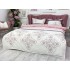 Lenjerie pat dublu cu doua feţe, bumbac satinat, 4 piese,  Roz, clasic [8]