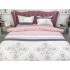 Lenjerie pat dublu cu doua feţe, bumbac satinat, 4 piese,  Roz, clasic [3]