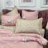 Lenjerie pat dublu,  FINET, 6 piese, Roz, flori, buline [5]