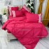Lenjerie pat dublu,  Soft Touch, 6 piese, cu PLIURI BRODATE, Jojo Home, Fuchsia [7]