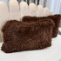  Pilota CoCoLiNo Fluffy, cu Blanita tip Sherpa, Alba, 200x230cm + 2 fete de perna 50x70cm, matlasata, Maro , degrade [4]