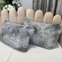  Pilota CoCoLiNo Fluffy, cu Blanita tip Sherpa, Alba, 200x230cm + 2 fete de perna 50x70cm, matlasata, Gri, Alb, degrade [3]