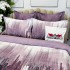 Lenjerie pat dublu,  FINET, cu elastic, 6 piese, Mov, abstract [6]