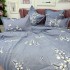 Lenjerie pat dublu,  FINET, 6 piese, Gri, crengute [5]