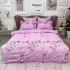 Lenjerie pat dublu,  FINET, 6 piese, Lila, fluturi [2]