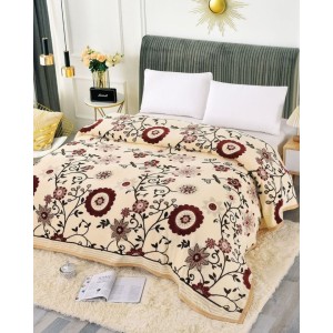 Patura CoCoLiNo, 200x230cm, Crem, flori