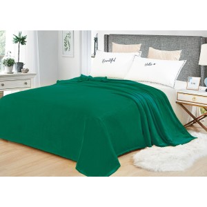 Patura pufoasa cocolino 200x230cm, 240gr/m, verde, unii