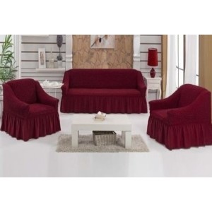 Set huse universale pentru canapea si fotolii , grena