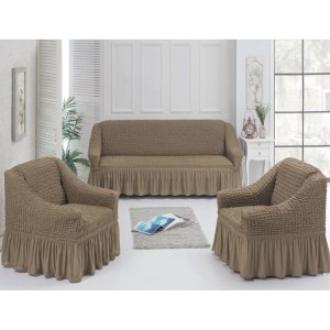 Set huse universale pentru canapea si fotolii , cafea cu lapte