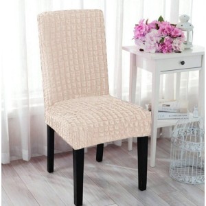 Set 6 huse creponate universale pentru scaun, Grej Set 6 huse creponate universale pentru scaun, Grej