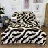 Lenjerie Pat Dublu,  FINET, 6 piese, Alb, Negru, animal print luxury [2]