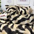 Lenjerie Pat Dublu,  FINET, 6 piese, Alb, Negru, animal print luxury [5]