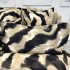 Lenjerie Pat Dublu,  FINET, 6 piese, Alb, Negru, animal print luxury [7]