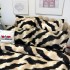 Lenjerie Pat Dublu,  FINET, 6 piese, Alb, Negru, animal print luxury [6]