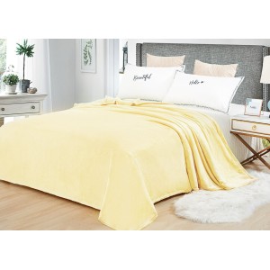 Patura pufoasa cocolino 200x230cm, 240gr/m, crem, unii