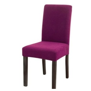 Set 6 huse universale pentru scaun model embosat tip cocolino , purpuriu Set 6 huse universale pentru scaun model embosat tip cocolino , purpuriu