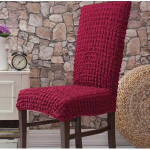 Set 6 huse creponate universale pentru scaun, rosu Set 6 huse creponate universale pentru scaun, rosu