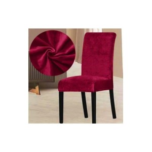 Set 6 huse universale pentru scaun Velvet , rosu Set 6 huse universale pentru scaun Velvet , rosu