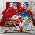 Lenjerii de Pat Bumbac Finet Craciun 6 Piese (124)