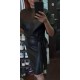 Rochie eVog din piele ecologica neagra [1]