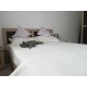 Lenjerie HoReCa, pat dublu, Damasc Deluxe, 4 piese, alb [1]